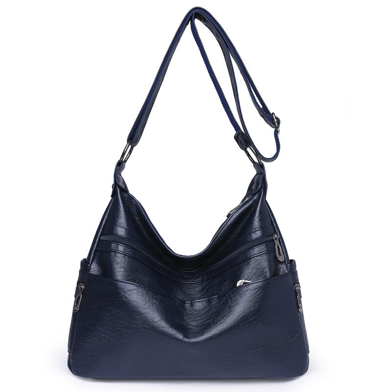 👜👍Νέα γυναικεία μαλακή δερμάτινη τσάντα ώμου / διαγώνια τσάντα,Ανθεκτική στις γρατζουνιές, ανθεκτική στη φθορά, αδιάβροχη και ανθεκτική
