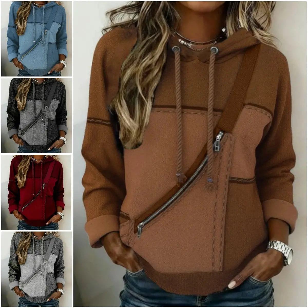 🎀🎀【S-5XL】Dámská mikina s kapucí a dlouhým rukávem s potiskem