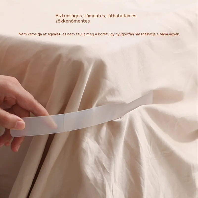 🛏4 darabos készlet 8900Ft - Lepedőrögzítők: csúszásmentes, láthatatlan, tűmentes kapcsok, amelyek a lepedőket és a gumis lepedőket a sarkoknál rögzítik, megakadályozva azok elmozdulását.