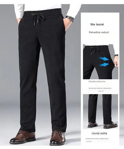 👖【L-5XL】Pánske jesenné/zimné zamatové tepláky, voľné nohavice na voľný čas