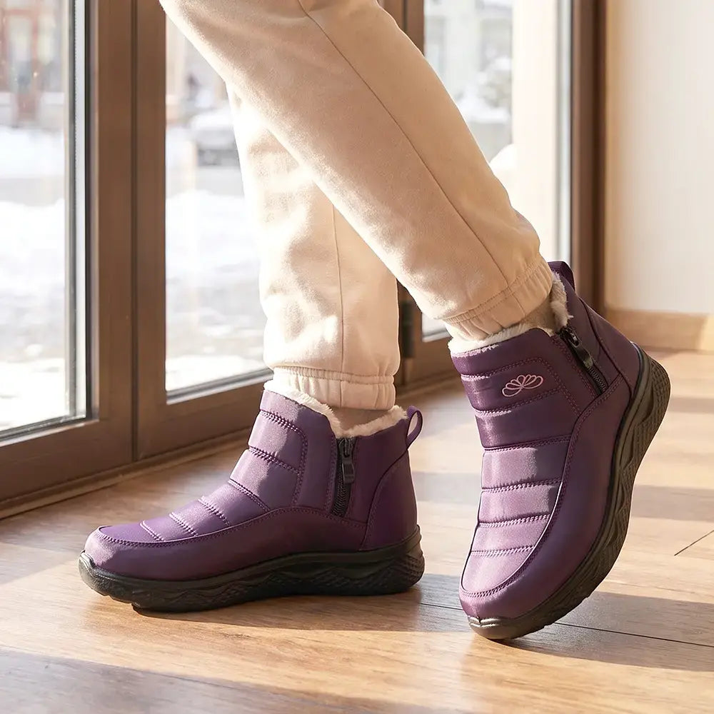 🧡【36-45-ös méretek】6 színű vízálló téli hótaposó vastag polár béléssel 😍
