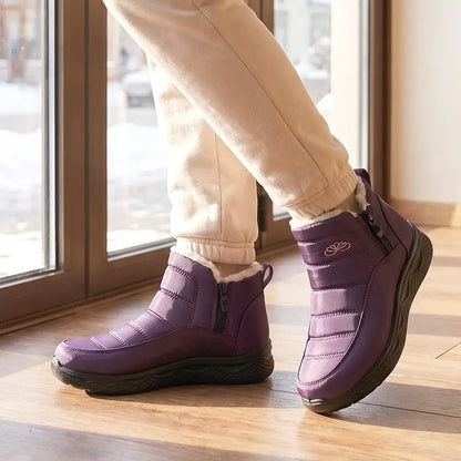 🧡【36-45-ös méretek】6 színű vízálló téli hótaposó vastag polár béléssel 😍