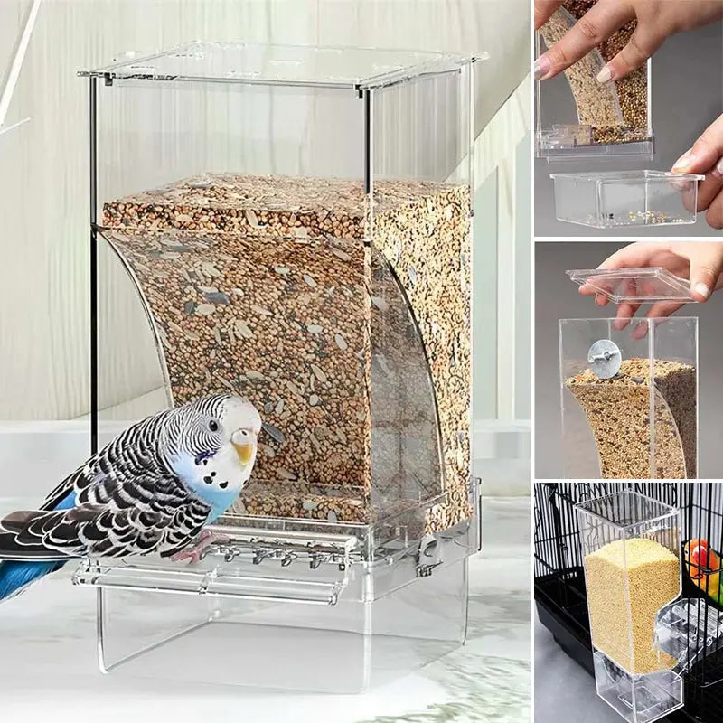🐦🔥Automatické kŕmidlo pre vtáky s ochranou proti vysypaniu