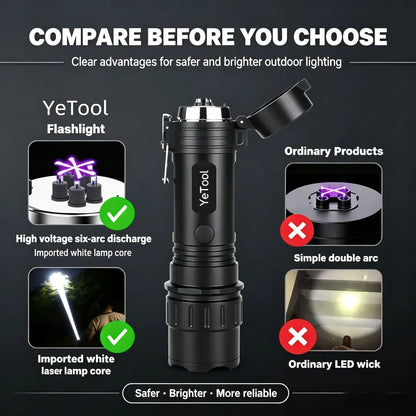 🎁🎁Oblouková svítilna 2 v 1 pro sebeobranu