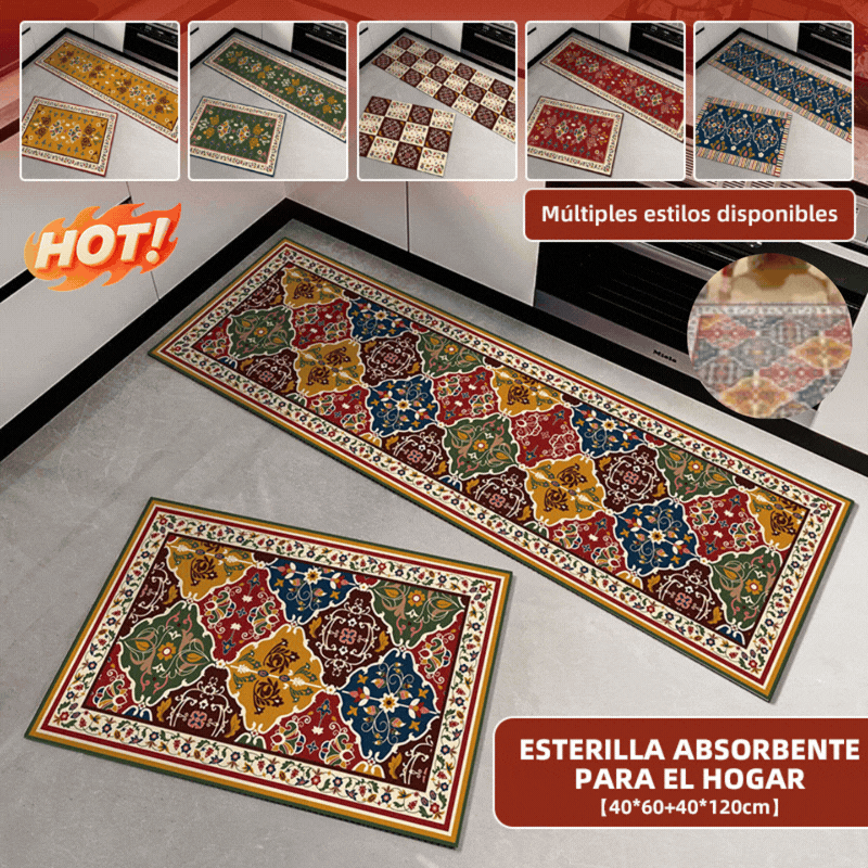 🛒Compra uno y llévate otro gratis👉【40*60+40*120cm】De uso común en casa🔥Alfombrilla superabsorbente