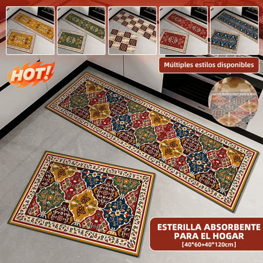 🛒Compra uno y llévate otro gratis👉【40*60+40*120cm】De uso común en casa🔥Alfombrilla superabsorbente