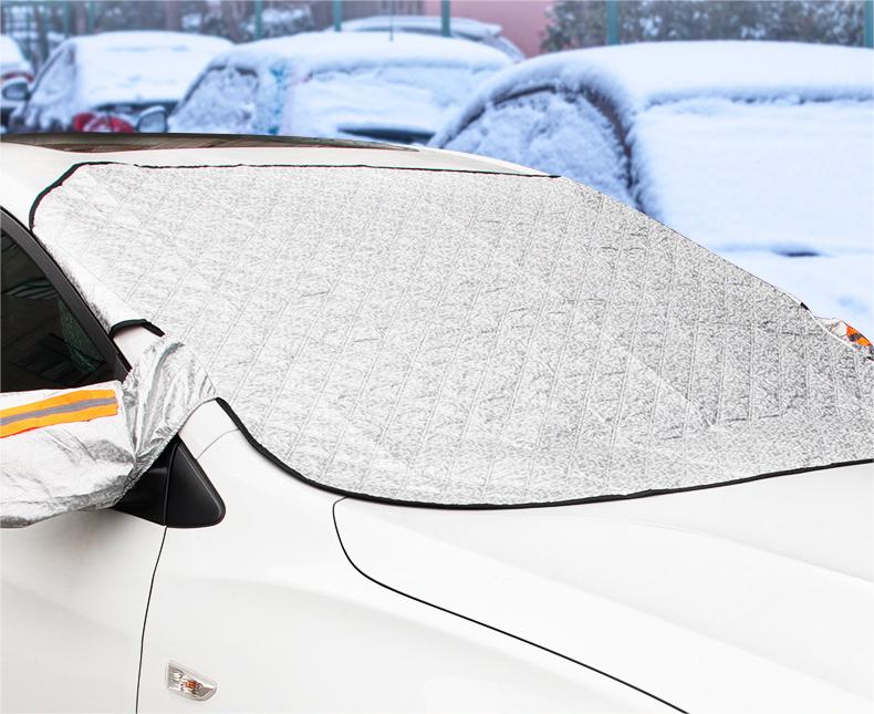 💥【Časovo obmedzená ponuka】🔥Slnečná clona/snehová pokrývka na čelné sklo auta. Vhodná pre sedan, SUV atď. Celoročné použitie.