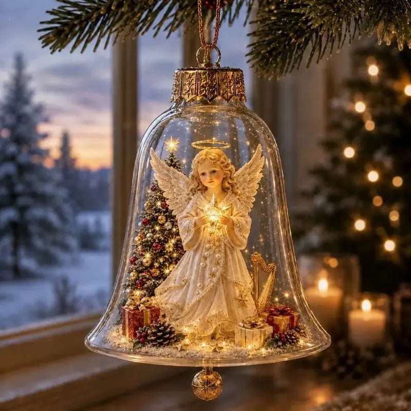 ✨🎄 Megvilágított karácsonyi díszek – Ragyogó mini karácsonyi jelenet