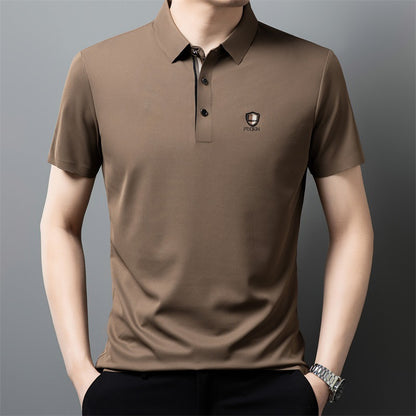 【M-4XL】Nova ledeno svilena polo majica s reverom i pola rukava za ljeto 2026.