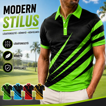 🔥👔【S-6XL】Férfi új nyári csíkos 3D-nyomtatott póló