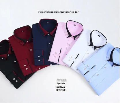 【S-4XL】2026 Nowa oddychająca biznesowa koszula męska casual