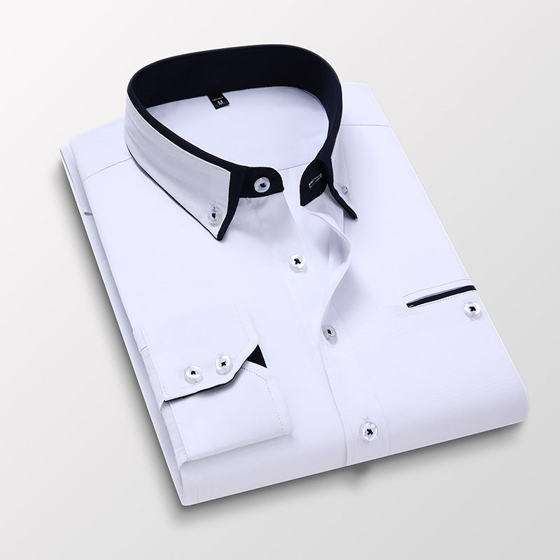 【M-5XL】 Nowa, oddychająca koszula biznesowa męska w stylu casual