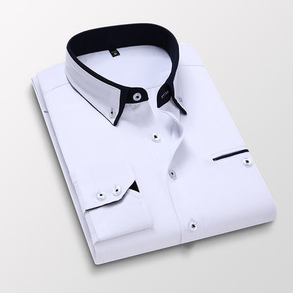 【M-5XL】 Nowa, oddychająca koszula biznesowa męska w stylu casual