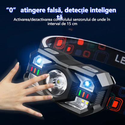 💡🌟 【50% kedvezmény korlátozott ideig érvényes ajánlat】🔥🔥 Tartós, intelligens szenzoros kültéri éjszakai horgász fejlámpa