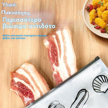 🔥🧡Ειδική προσφορά περιορισμένης διάρκειας🛍 [10 pcs] Επαναχρησιμοποιήσιμη σφραγισμένη σακούλα αποθήκευσης από αλουμινόχαρτο αλουμινίου