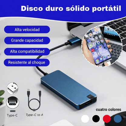 ⚡ 【1TB】Disco Duro USB 3.0 Multifuncional de Alta Velocidad | Transferencia Rápida, Gran Compatibilidad, Almacenamiento Sin Preocupaciones 💻📦
