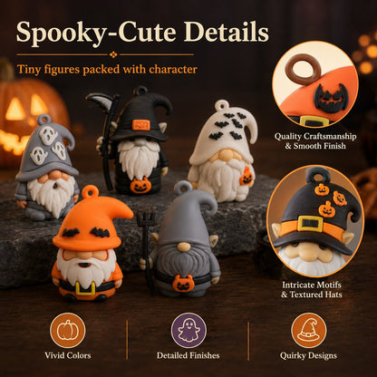 🎃 Utolsó nap 50% KEDVEZMÉNY - 24 napos Halloween gnóm meglepetésfigurák adventi naptár dobozban
