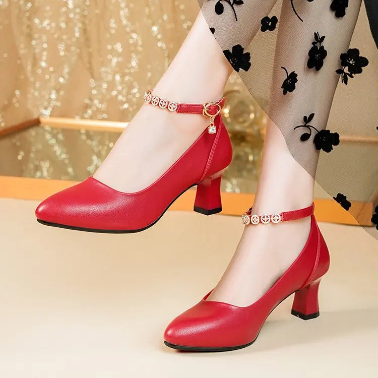 ✨👠【35-40】Nowe letnie modne buty na obcasie z miękką podeszwą 2025