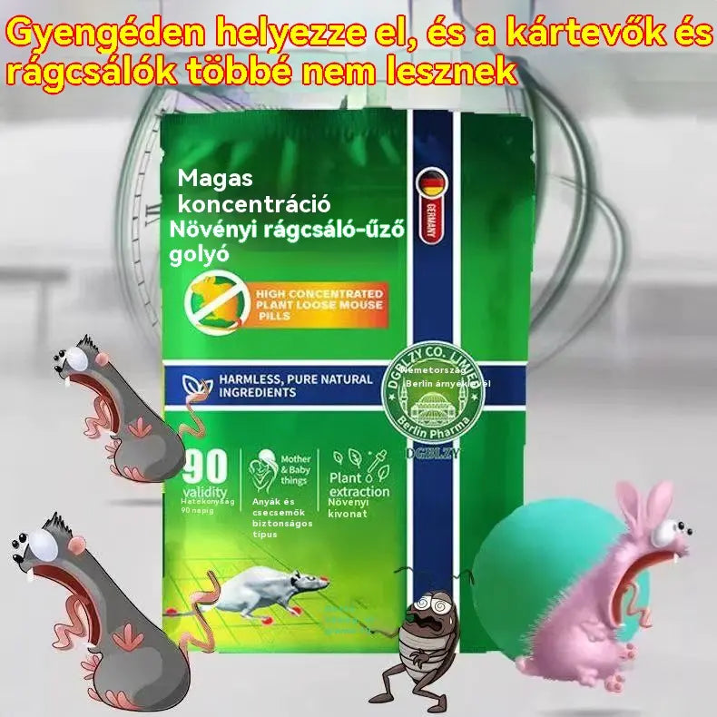 【5 tasak (50 kapszula)】【Szuper alacsony ár - 🔥 Utolsó három nap】 Hatékony patkány- és rovarirtó tabletták jégkristályvirágokkal.