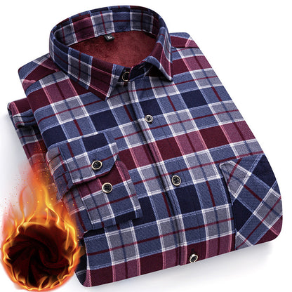 👔【L-5XL】Nové pánske termo tričko s obojstranným plyšom na jeseň a zimu - štýlové a všestranné.