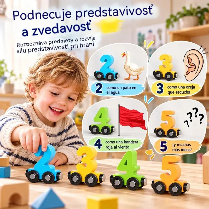 🔥Kup 1, druhý získáš zdarma🔥Dvě sady 630🚂 Magnetický číselný vláček pro děti | Vzdělávací stavebnice pro učení hrou