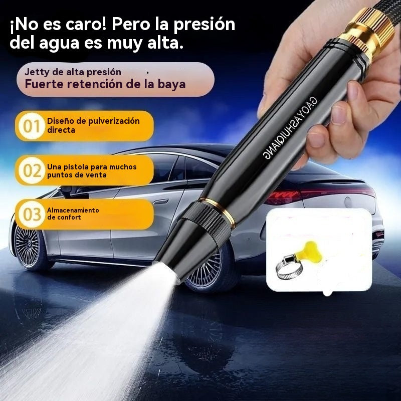 💧🚗🔥Compra 2 y llévate 2 gratis🔥Nueva boquilla de lavado de autos de alta presión, universal para regar flores, lavar autos y limpiar el suelo