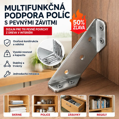 【10 držiakov + 70 skrutiek】 Vystužený nerezový uholník 90° – Multifunkčná podpera na opravu a spevnenie nábytku 🛠️