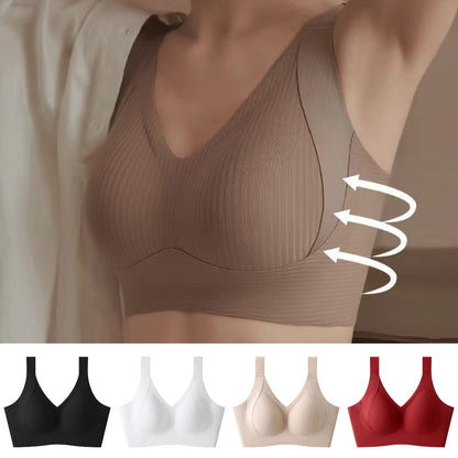 😍【Paquete de 4】Sujetador inalámbrico de una pieza para mujer❤️【40-95 kg】