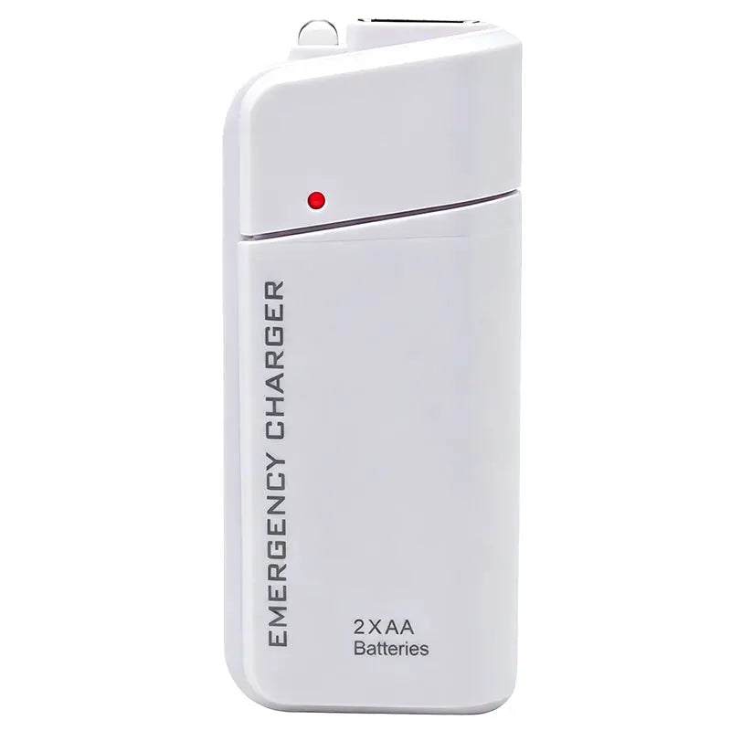 🔋Vészhelyzeti mobiltelefon-külső akkumulátor, alkalmas feltáráshoz, földrengés és katasztrófa utáni segítségnyújtáshoz, 2 db AA elemmel és egy tartalék külső akkumulátorral felszerelve.