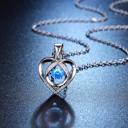 Elfo del mar - Collar con corazón latiendo, elegante y con estilo.