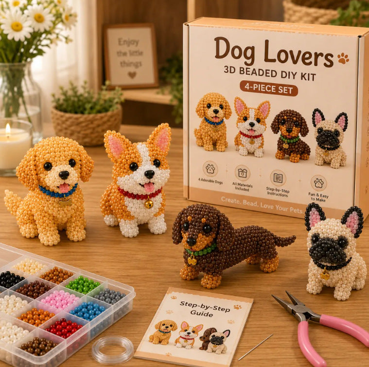 🏆Időszakos akció 🧵✨"Kis állatok" kézműves készlet 3D gyöngyökkel
