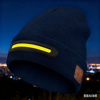 💥【Απίστευτη τιμή!】🔥🧢Επαναφορτιζόμενο σκούφο LED με Bluetooth，Κρατήστε ζεστό💡