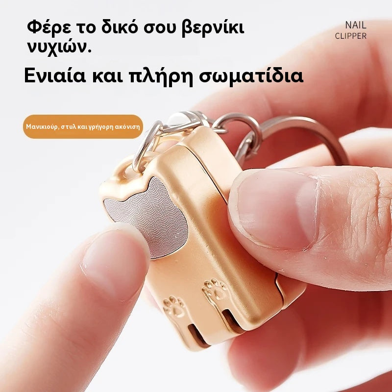 🐱✂️ Mini skladacie klieštiky na nechty s ochranou proti striekaniu