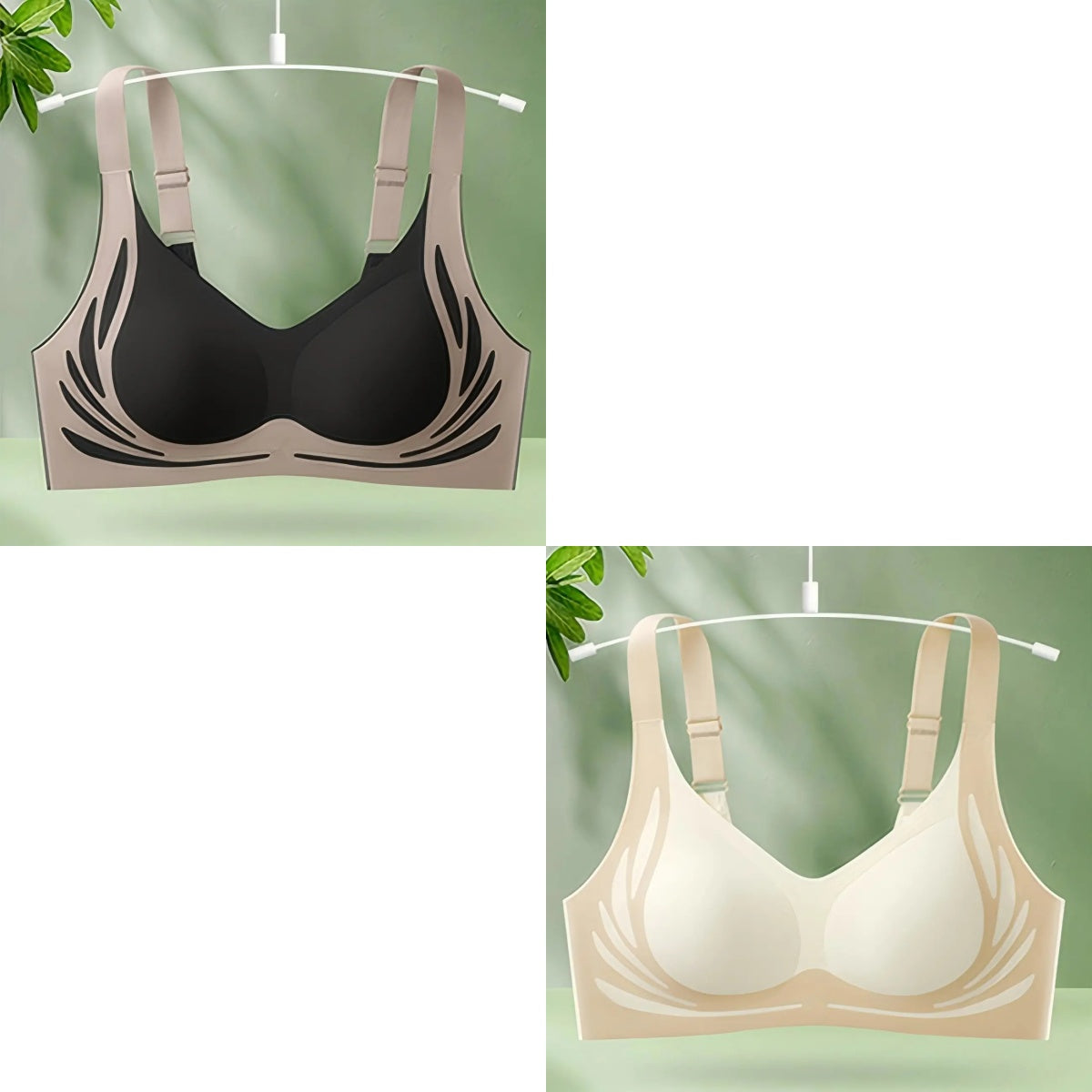 【30%off】😍【2 darabos készlet】Egyrészes vezeték nélküli női melltartó❤️【40-85kg】