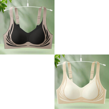 【30%off】😍【2 darabos készlet】Egyrészes vezeték nélküli női melltartó❤️【40-85kg】