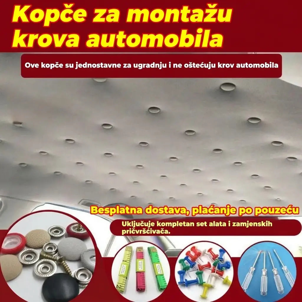 🔥【30 komada】🚗Kopče za skidanje platna s krova automobila, uključujući alate za ugradnju, olakšavaju uklanjanje i sastavljanje.