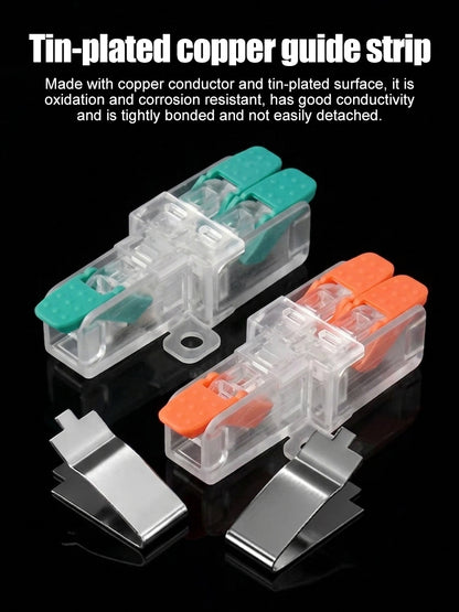 🩷 Terminales de conexión rápida tipo Y y H, compatibles con conductores flexibles y rígidos.
