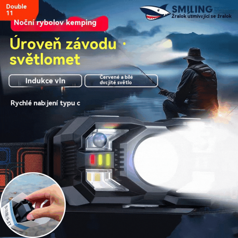 💡🌟【Ponuda ograničenog trajanja-50%】🔥🔥Chytré senzorové svietidlo s čelenkou, extra dlhá výdrž batérie, vonkajšie nočné rybárčenie, čelenka