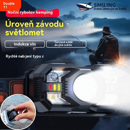 💡🌟【Ponuda ograničenog trajanja-50%】🔥🔥Chytré senzorové svietidlo s čelenkou, extra dlhá výdrž batérie, vonkajšie nočné rybárčenie, čelenka