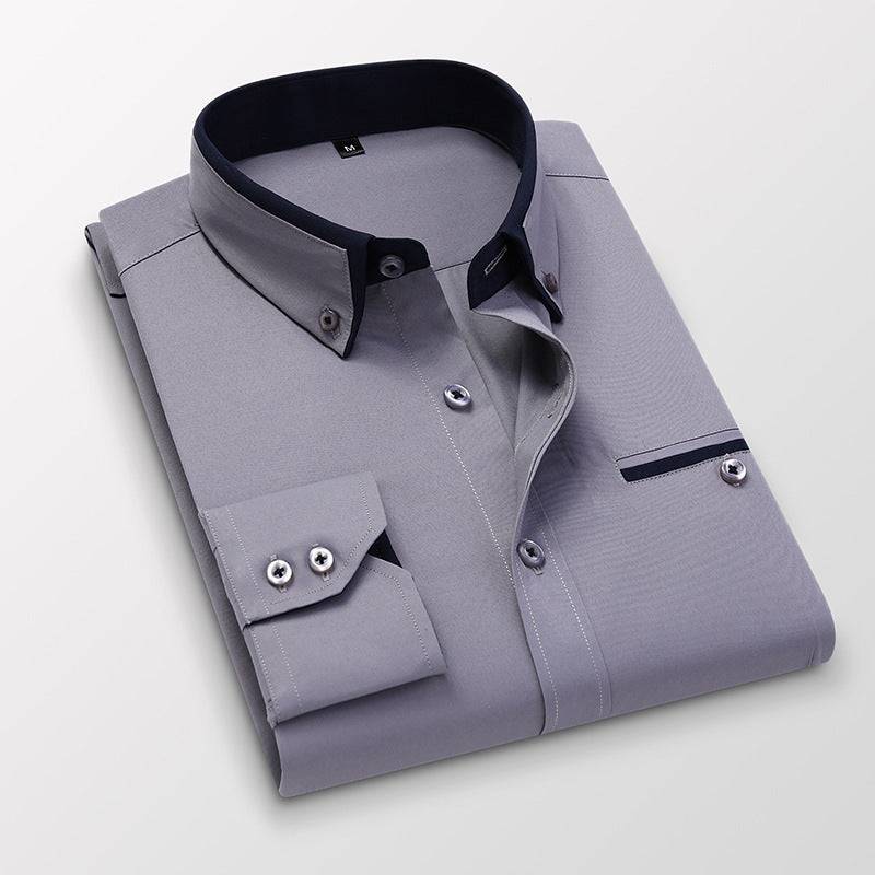 【M-5XL】 Nowa, oddychająca koszula biznesowa męska w stylu casual