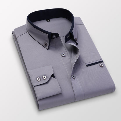 【M-5XL】 Nowa, oddychająca koszula biznesowa męska w stylu casual