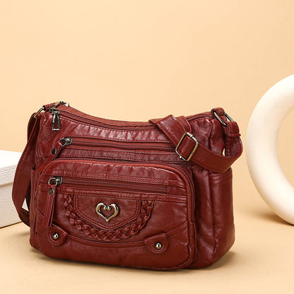 💐50% taniej! 🎁Damska torebka crossbody z miękkiej skóry ekologicznej – liczne kieszenie dla idealnej organizacji 👜🔑