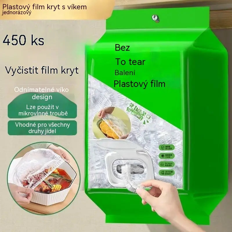 🥗✨ 450 kusů v balení, vydrží jeden rok / 620 Kč, jednorázové obaly na potraviny | Flexibilní obal vhodný na talíře, misky a různé nádoby