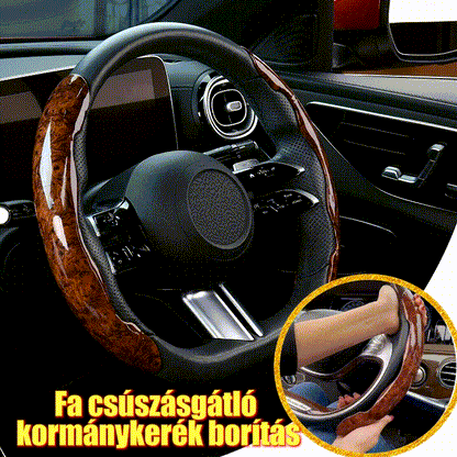 🚗 [Kupte jedno, dostanete dvě zdarma] Protiskluzový dřevěný kryt volantu auta