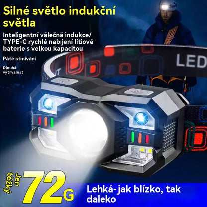 💡🌟【Ponuda ograničenog trajanja-50%】🔥🔥Chytré senzorové svietidlo s čelenkou, extra dlhá výdrž batérie, vonkajšie nočné rybárčenie, čelenka