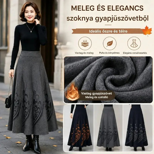 👠【S-3XL】Debelo volneno krilo za jesen in zimo, modno in vsestransko