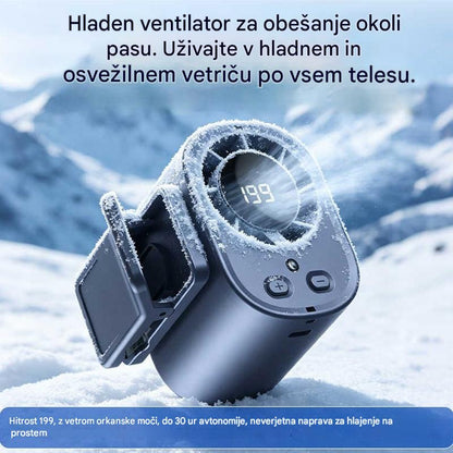 🌀❄Nov visokozmogljiv USB ventilator z digitalnim LED zaslonom za uporabo v avtomobilu in na prostem