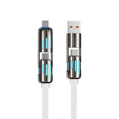 🔥Kúpte 1, získajte 1 zadarmo🔥 Nabíjací kábel s LED diódami 4 v 1⚡📱