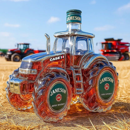 🔥Προσφορά περιορισμένου χρόνου🚜Ρετρό μπουκάλι κρασιού με αγροτικό τρακτέρ，🎁🎁Δημιουργικά διακοσμητικά σφραγισμένα για μπουκάλια ουίσκι