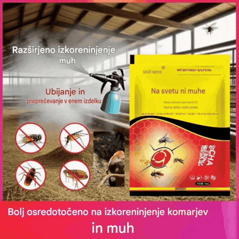 🦟【6 vrečk】❤️Posebej zasnovano za uničevanje komarjev in muh na kmetijah, eno pakiranje ubije bolhe/kobilice/ščurke/muhe/komarje!